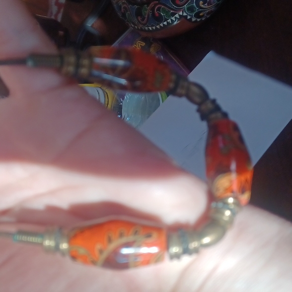 Beautiful porcelain beaded necklace - Picture 3 of 4